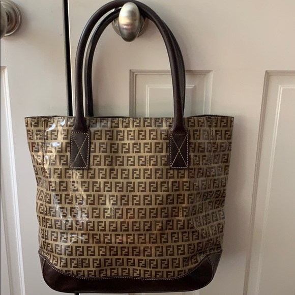 Fendi Handbags - FENDI Zucca Tote